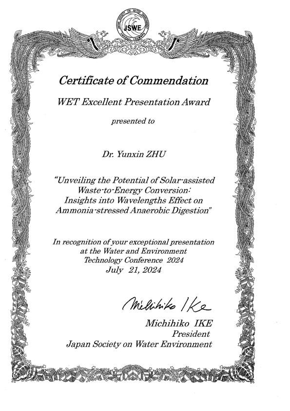 Certificate WET2024